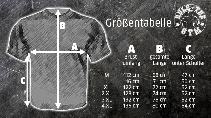 T-Shirt-Größentabelle