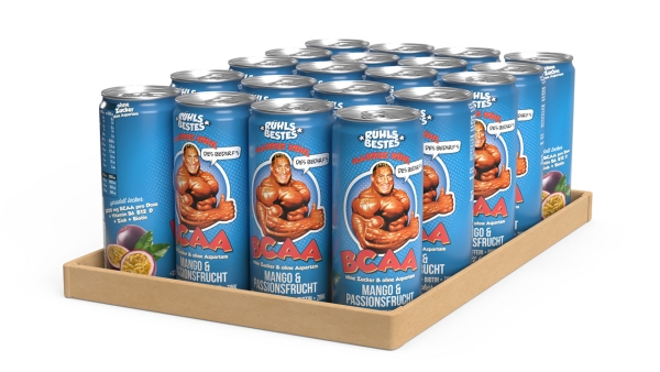 BCAA-Drink "Mango Energy" 24er-Packung (Getränke-Dosen 330ml)