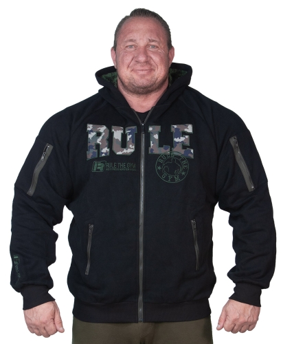 Rule the Gym Hoodie schwarz grün