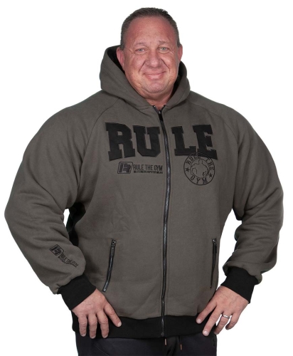 Trainings-Hoodie-Jacke (oliv-grün) mit Flex-Zonen