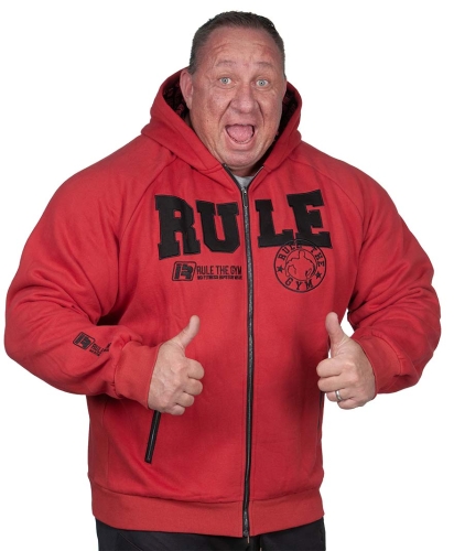 Kapuzenjacke "Hoodie" (rot) mit Flex-Zonen