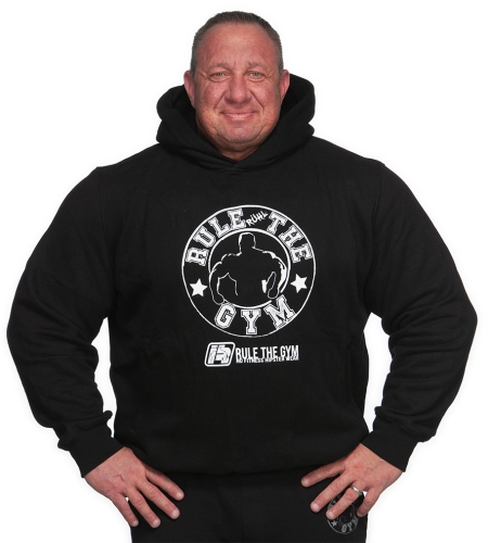 Pullover "Heavy" mit Kapuze (schwarz)