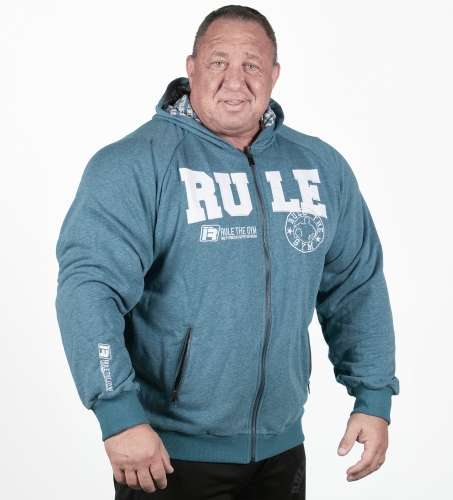 Trainings-Hoodie-Jacke (petrol-blau) mit Flex-Zonen