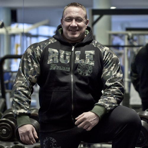 Hoodie-Kapuzenjacke "Heavy" (Camouflage) mit Flex-Zonen