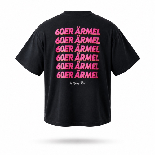 Shirt | 60er Ärmel | schwarz