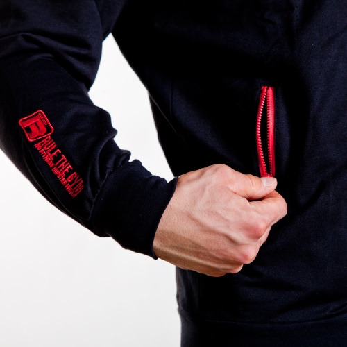 Sportjacke (Schwarz mit Rot)