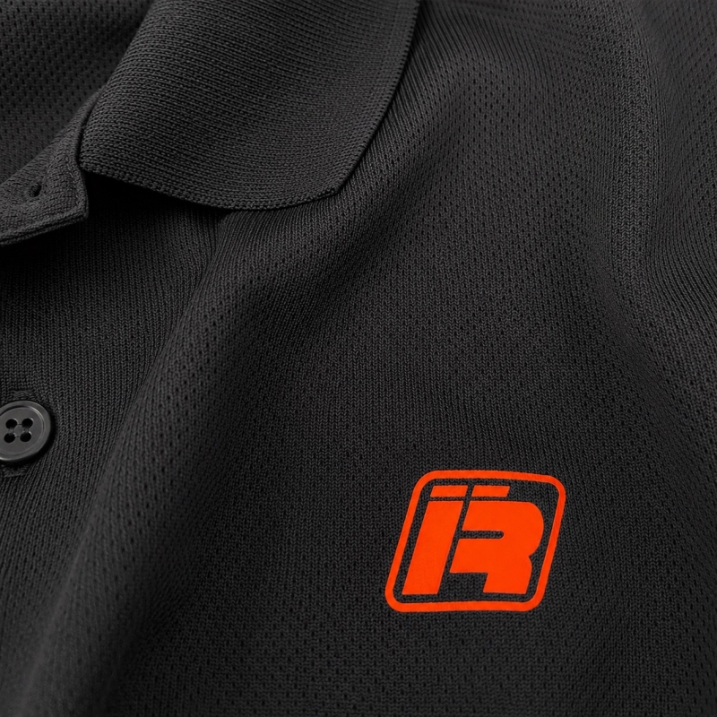 Polo-Shirt | R-Logo | Performance | schwarz
