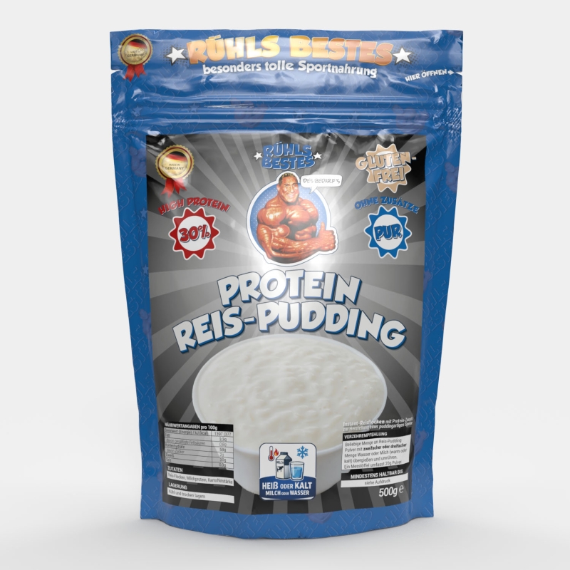 Rühls Bestes Protein-Reis-Pudding 500 g mit 30 % Protein aus Reisflocken und Milchprotein