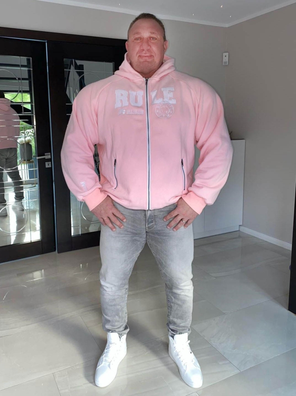 Hoodie-Kapuzenjacke "Heavy" (Pink) mit Flex-Zonen