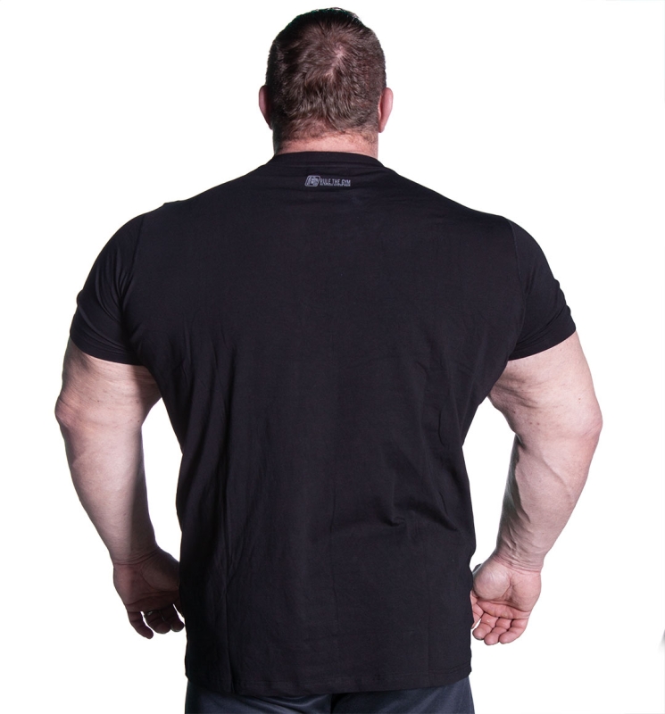 T-Shirt "Doppelbizeps" schwarz [Baumwolle]