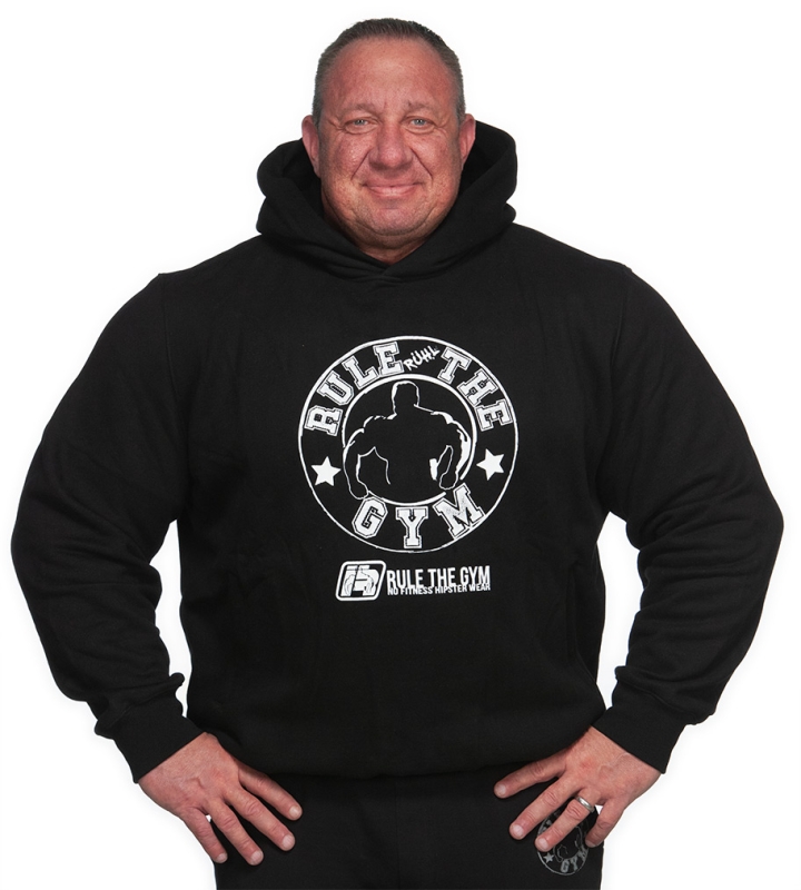 Pullover "Heavy" mit Kapuze (schwarz)