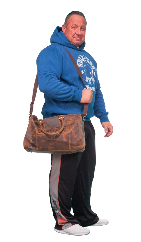 Sport- & Reisetasche (braunes Vintage-Leder)