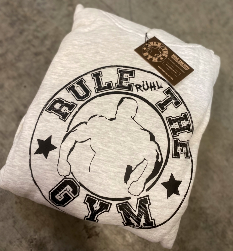 Outdoor Kapuzen-Pullover hellgrau-meliert