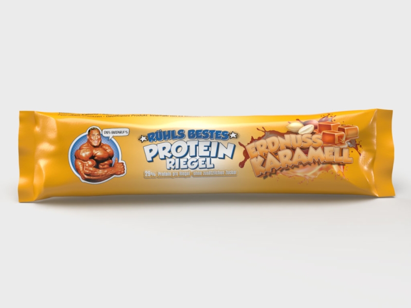 Protein-Riegel Erdnuss-Karamell