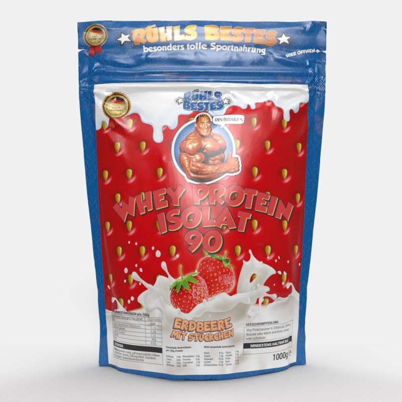 Whey Protein Isolat Erdbeere