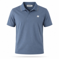 Polo-Shirt | R-Logo | Cotton | jeans-blau