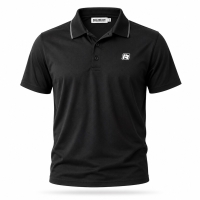 Polo-Shirt | R-Logo | Cotton | schwarz
