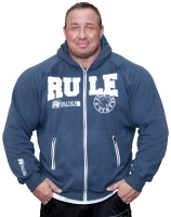 Hoodie-Kapuzenjacke "Heavy" (marine-blau) mit Flex-Zonen