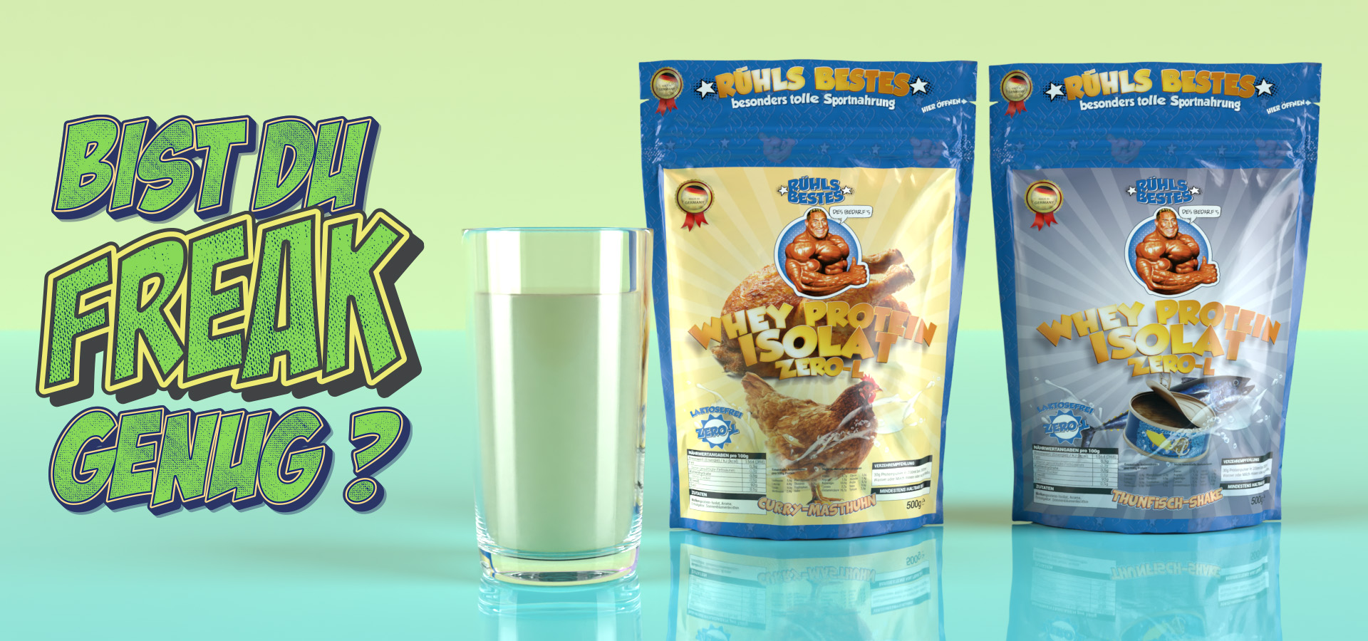 Bist du Freak genug für unsere Crazy-Protein-Shakes?
