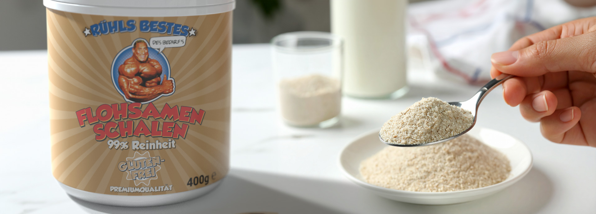 Flohsamenschalen 400g von Rühls Bestes