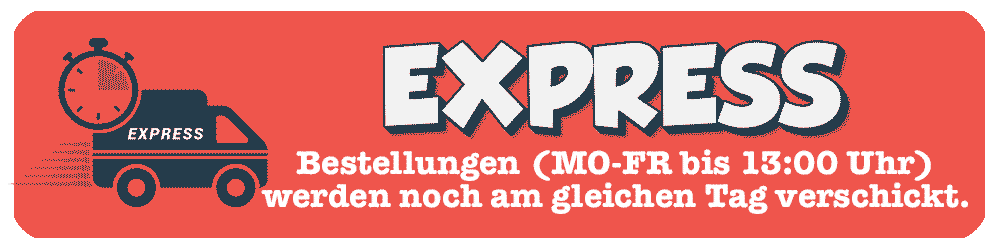 Express-Versand (Mo-Fr bis 14 Uhr)